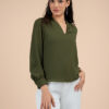 Andrea V Neck Blouse