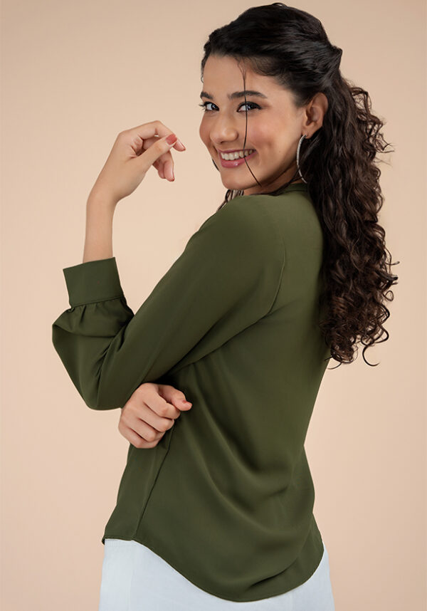 Andrea V Neck Blouse