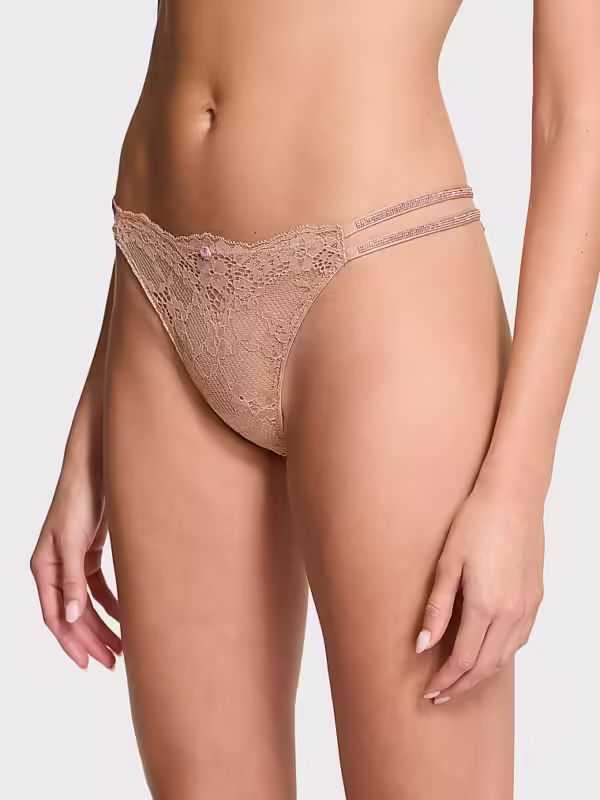 NEW! Twinkle Strap Lace Brazilian Panty