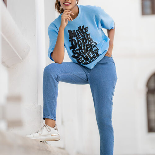 Eza Light Blue Mom Jean