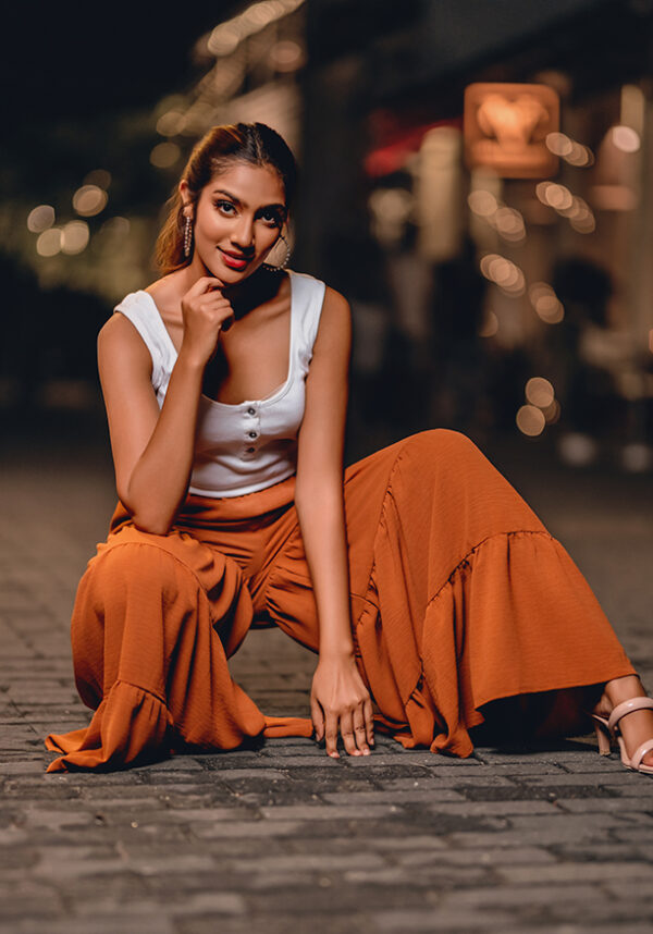 Harmony Tiered Hem Palazzo Pant