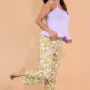 FLORAL PRINT KAKI GREEN PJ SET