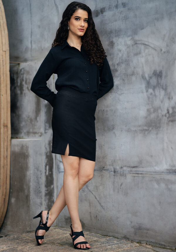 Lisa Black Shirt Blouse