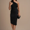 ONE SHOULDER ITY RUCHED DRESS