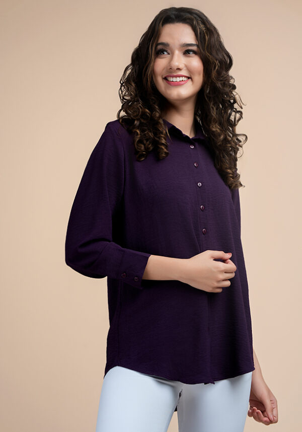 Hanah Purple Blouse