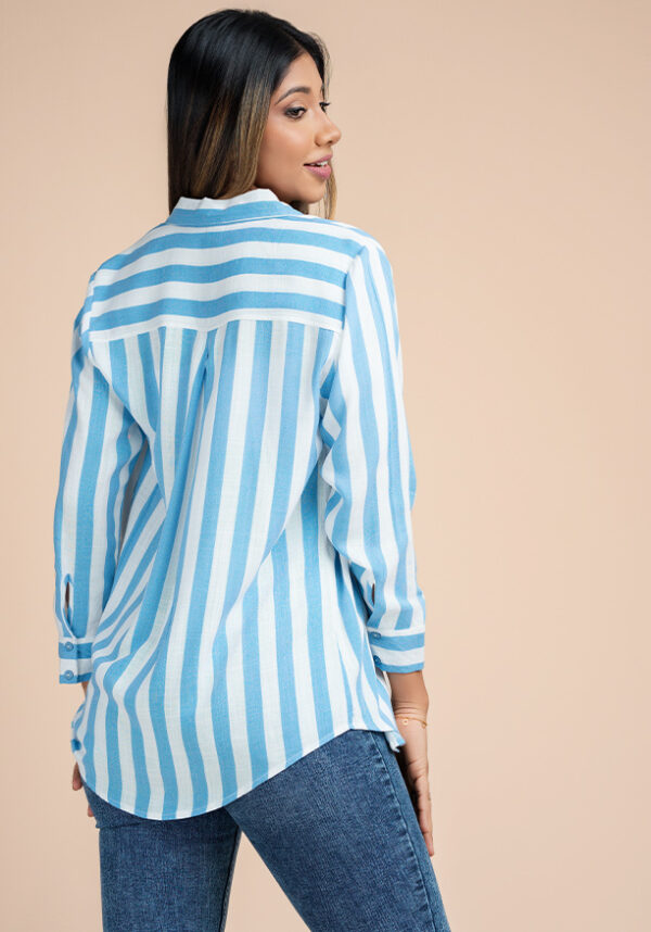 Hanah Stripe Long Sleeve Blouse