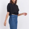 Puff Sleeve Crop Top