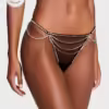 NEW! Atelier Victoria's Secret Crystal Chain V-String Panty