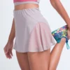 Side mesh detailing tennis skirt