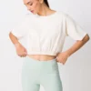 Waist Gathered Crop Top