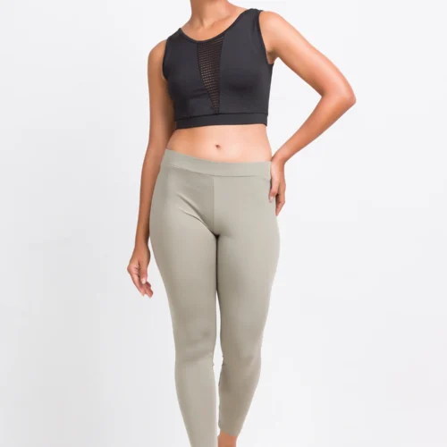 FRONT MESH PANEL CROP TOP