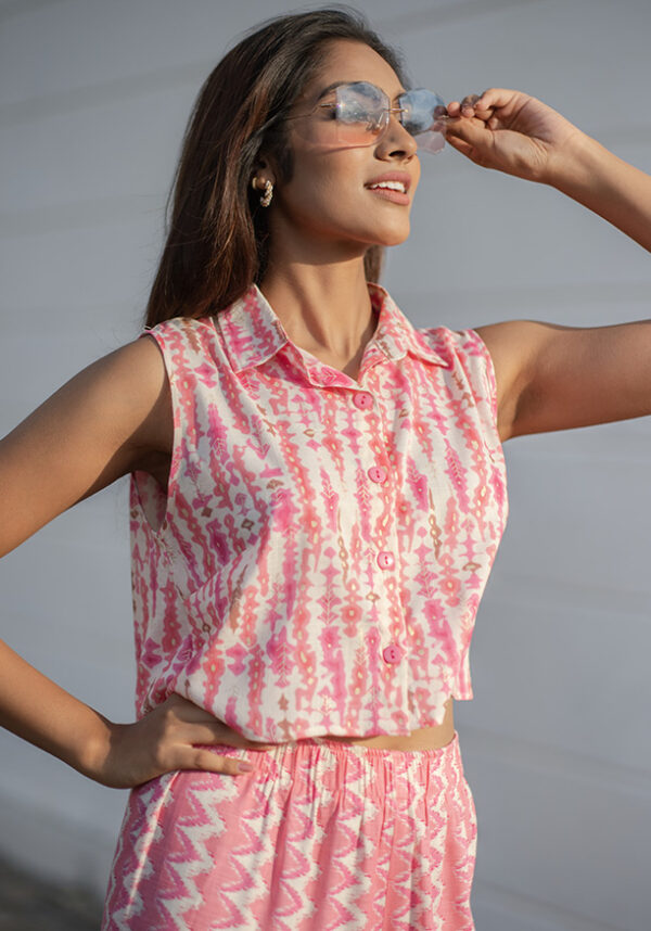 Jayden Pink Printed Pant