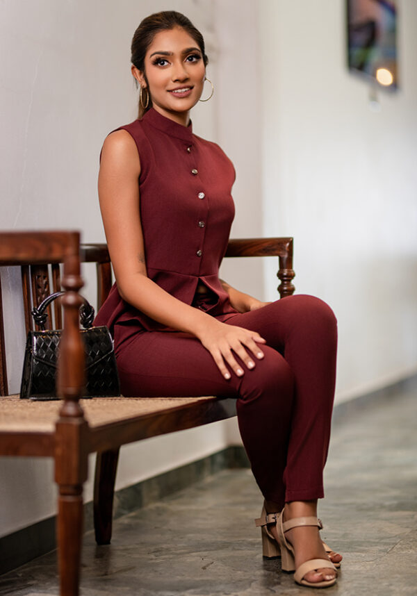 Serena Maroon Pant