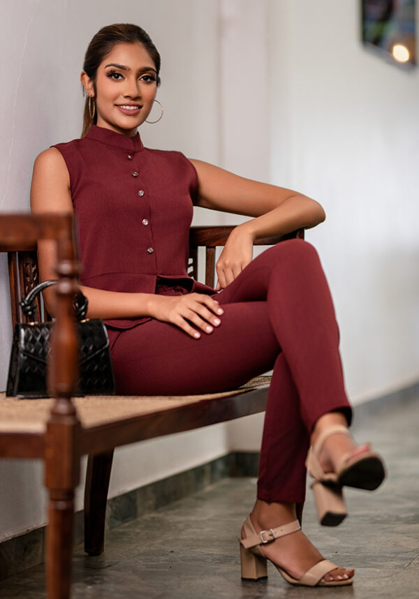 Serena Maroon Pant