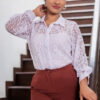 Pearl White Lace Shirt
