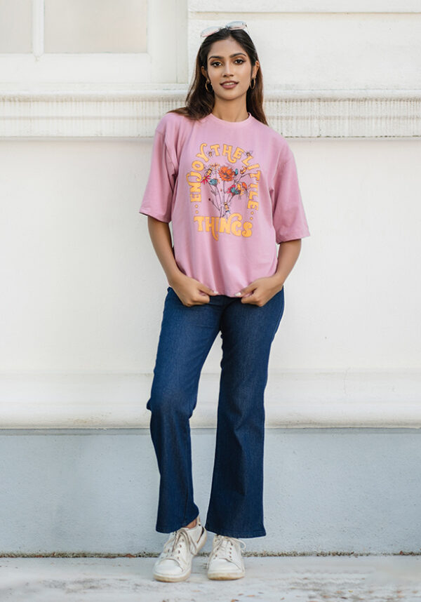 Tara Dark Blue Two Buttoned Bell Pant