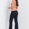 Three Quarter Sleeve Blouse With Round Neck