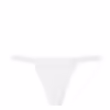 Lace-Trim Cotton V-String Panty
