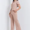 Wide Leg Pant With Pin Tuck Detail