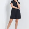 Cuban Collar Shirt Dress