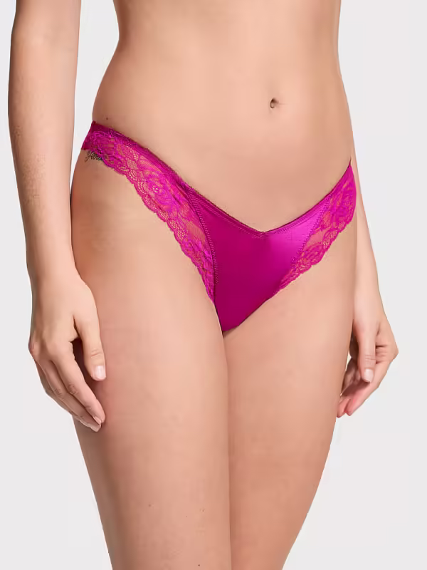 Strappy Back High-Leg Thong Panty